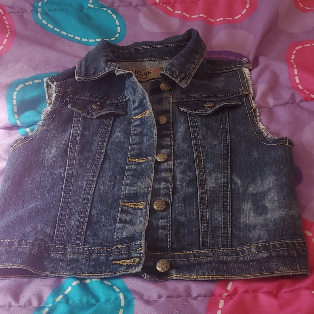 Blue Denim Vest in good condition